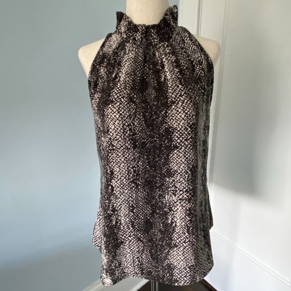 Veronica M High Neck Sleeveless Top - Size Small